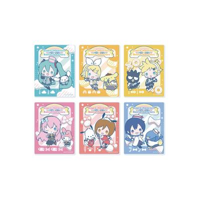 Piapro Characters X Sanrio Characters 02 [Collaboration Illustration] Acrylic Card Complete Set (Box of 6)