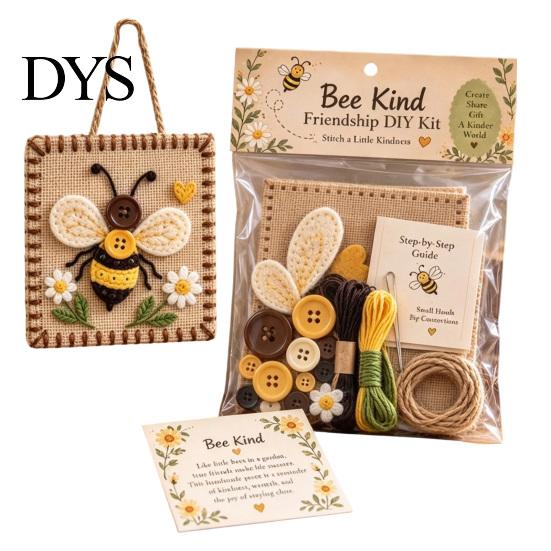 Craft Kits for Creative Kids Button Blessing Friendship DIY Kit, Animal Insect Educational Hands on Toys Art Kit Adults Teens, Handmade Gift & Hanging