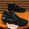 Soft-Soled Men's Mid-Top Zipper Casual Slip-On Shoes - Light Luxury Trendy Style