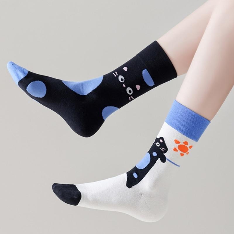 Novelties Funny Sock Cotton Boot Socks Fashion Ankle Socks Winter Warm Crew Socks Dress Socks for Women Girls Gifts