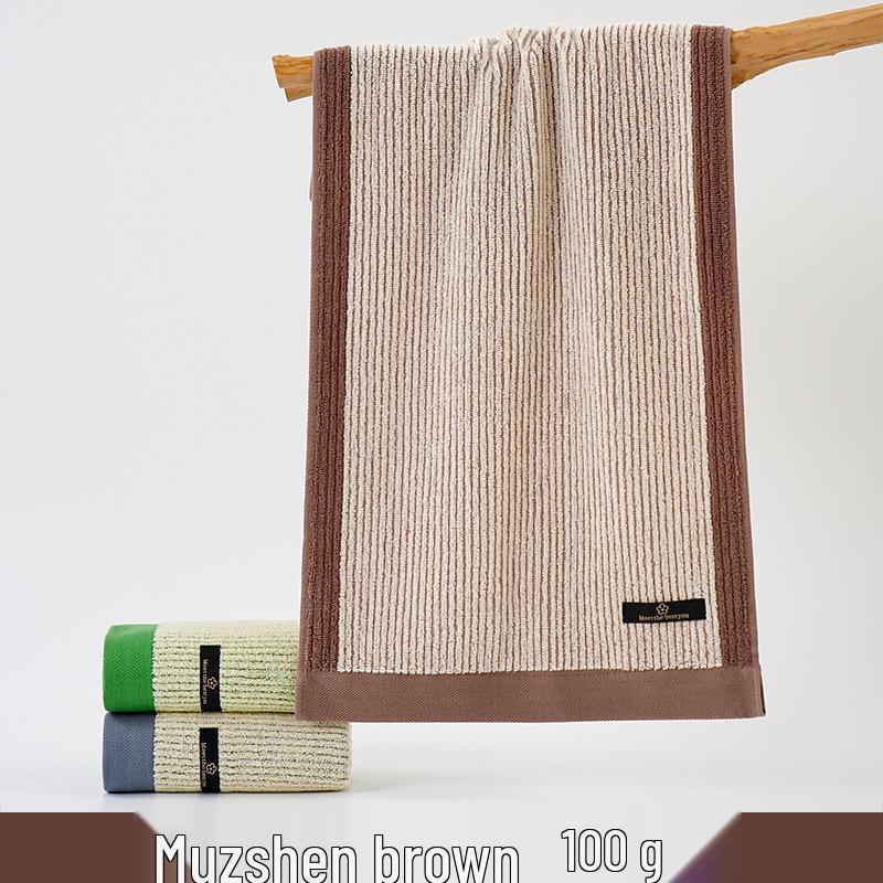 100% Bomull Absorberande Vuxenhandduk – Förtjockad, Mjuk, Ren Bomull