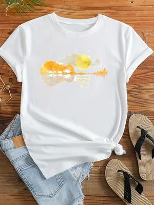 (Asian Size) Clothing Casual Lovely Style Cute Trend 90s Tshirt Women Short Sleeve Fashion Print Lady Tee Top Female Graphic T-shirts