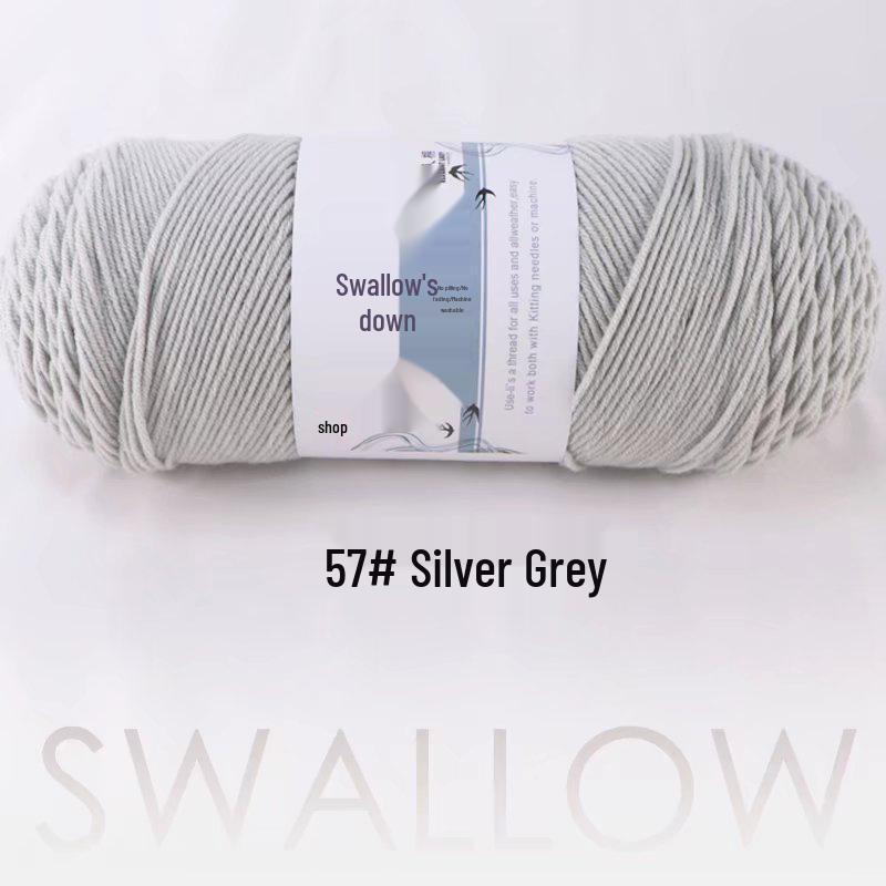 Large Skein 5-Ply Milk Cotton Yarn: Luxurious Plush for Doll Making & Seat Cushions, Available in 80 Colors