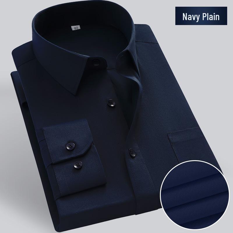 Men's Korean Style Long/Short Sleeve White Shirt - Casual & Formal Wear for Spring & Summer