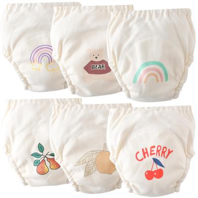 GoUseGo Entrenamiento para Bebés para Niñas y Juego de y Calzoncillos de Entrenamiento Preventivos para la Enuresis Nocturna para Niños Pequeños, 6 Capas, Niños, 6, Algodón, Absorbente, Transpirable,