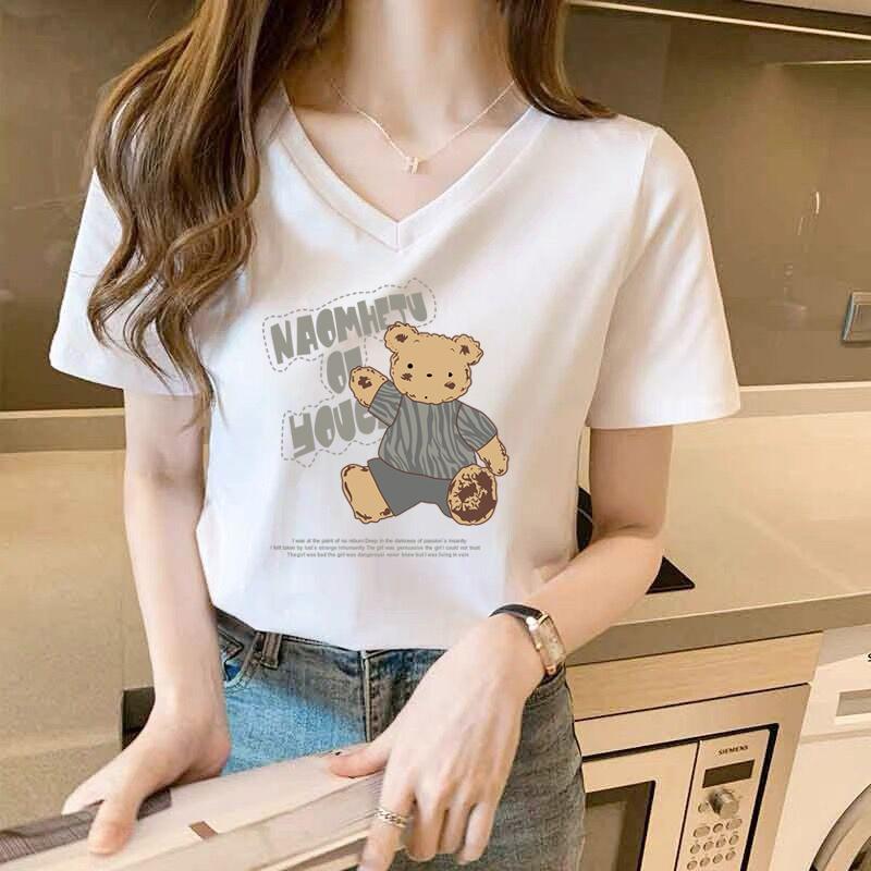 

Нишевый дизайнерский смысл белая футболка с коротким рукавом женская летняя свободная большого размера из чистого хлопка с рукавом до локтя летняя тонкая короткая майка V-образный вырез S