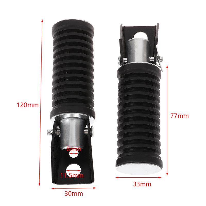2Pcs Motorcycle Rear Footrests Motorcycle Foot Pegs Compatible With Suzuki Gs125 Gn125 Motocross Motorcycle Accessories Pedals