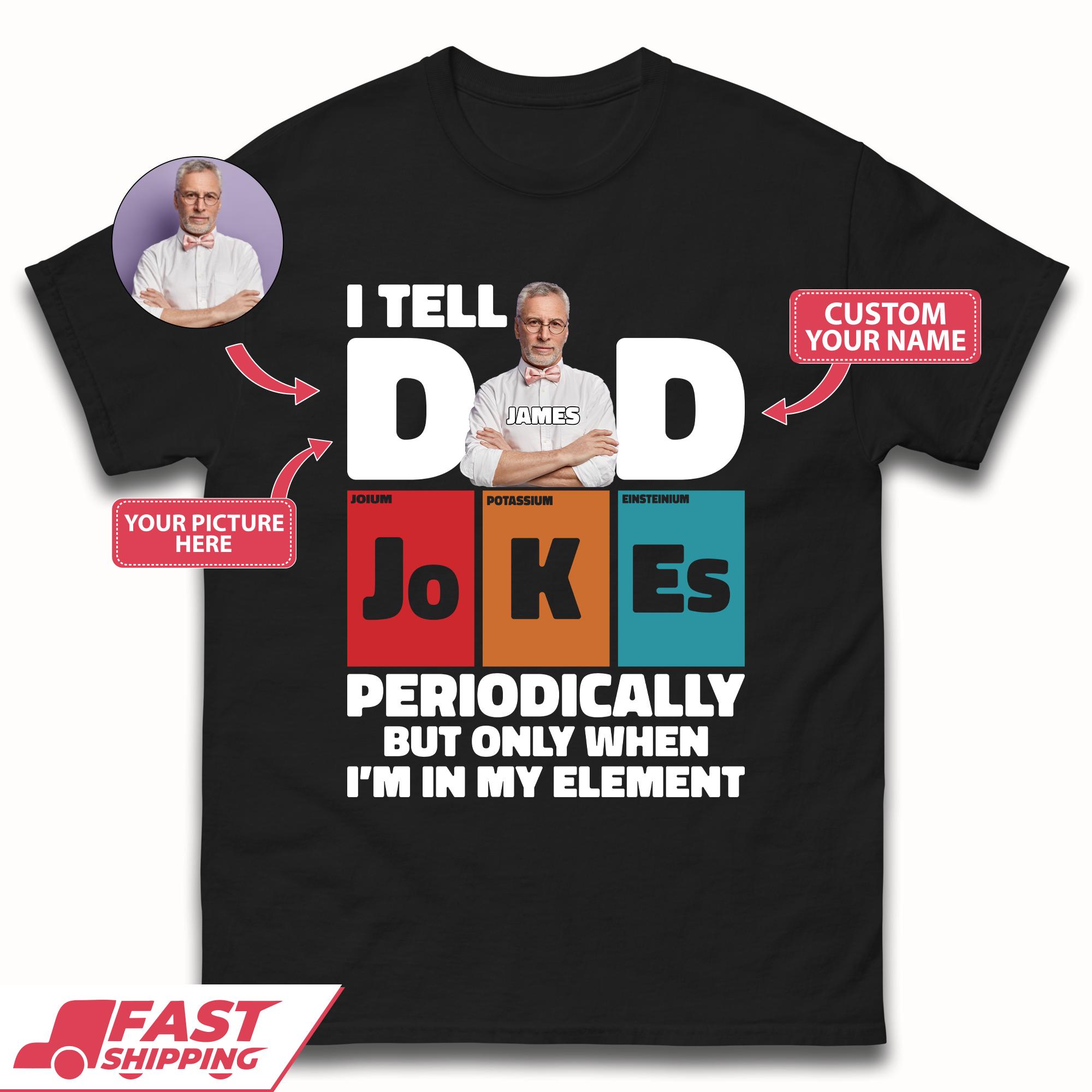 I Tell Dad Jokes Mens T-Shirt M