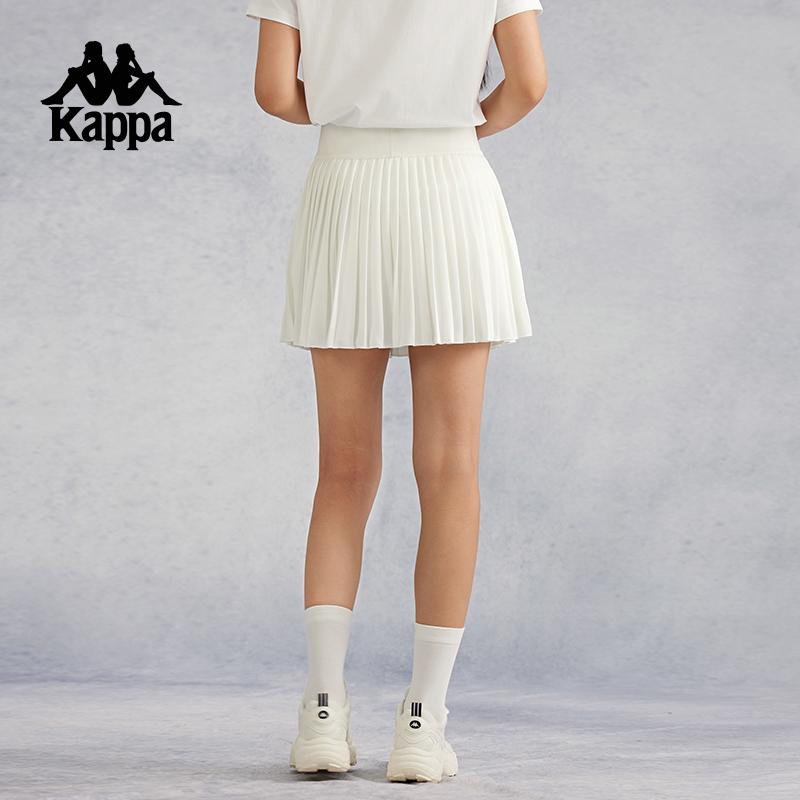 Kappa summer new sports skirt half skirt women's tennis skirt pleated skirt running skirt
