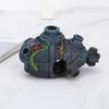 Hollow Cave Submarine Wreck Ornament Blue Weathered Finish Fish Tank Ornament  Sunken Ship Decor