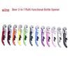 Portable Two-in-One Colorful Corkscrew and Red Wine/Beer Bottle Opener with Custom Logo Option