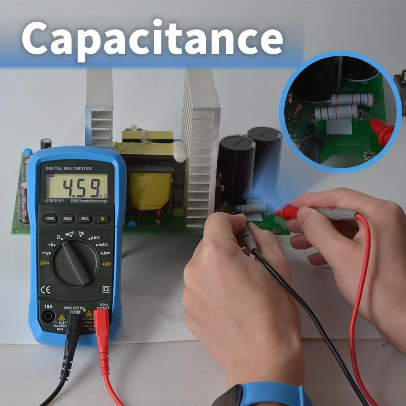 LCD Digital Multimeter AC DC Voltage Diode Freguency Multitester Current Tester Backlight Display with Buzzer Multimeter