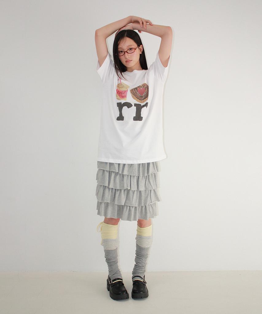 RONRON Dessert Rr Over Fit T Shirt White