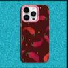 Chili Red Phone Case For iPhone 16,15,14,13,12,11,Mini,Pro,MAX Pink Matte Silicone Cover