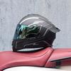 Motorcycle helmets Men's and women's face-off helmets Double mirror locomotive Bluetooth semi-full cover four seasons