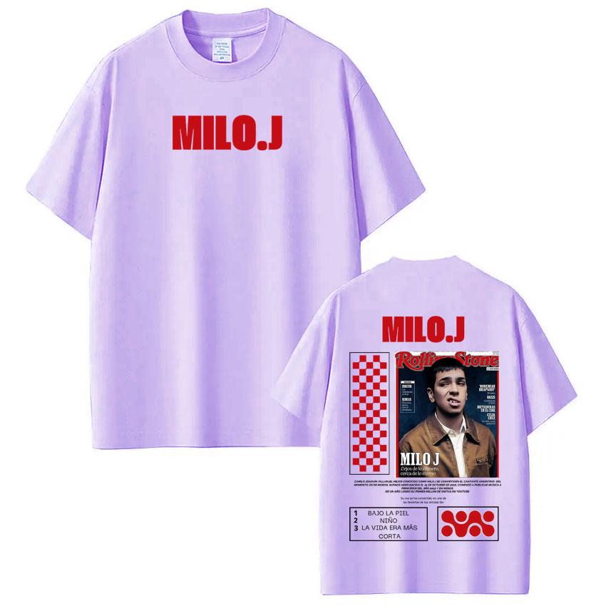 Rapper Milo  J Album Cover 2025 Graphic Tshirt Men Women Fashion Hiphop Tshirt Shortsleeved Loose Casual Harajuku Tshirts