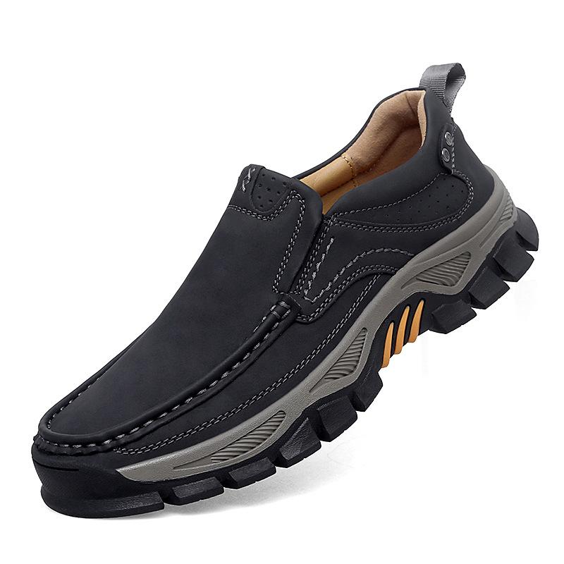 Independent Station 2025 Popular Leather Shoes Men's Leather Large Size Men's Outdoor Shoes Casual Leather Shoes Hiking Shoes