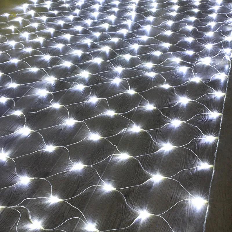 Festoon Net Mesh LED String Light Outdoor Garden Summer Decor Fairy Garland Lamp Wedding Party Courtyard Wall Hanging Lights