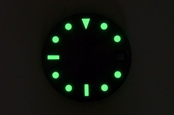Aftermarket 3 4 3h Sunburst Seiko Black Boy Turtle SKX007 [SEIKO Part] Dial, o'clock, o'clock, Crown, Date, Dot, Black, SRP7##