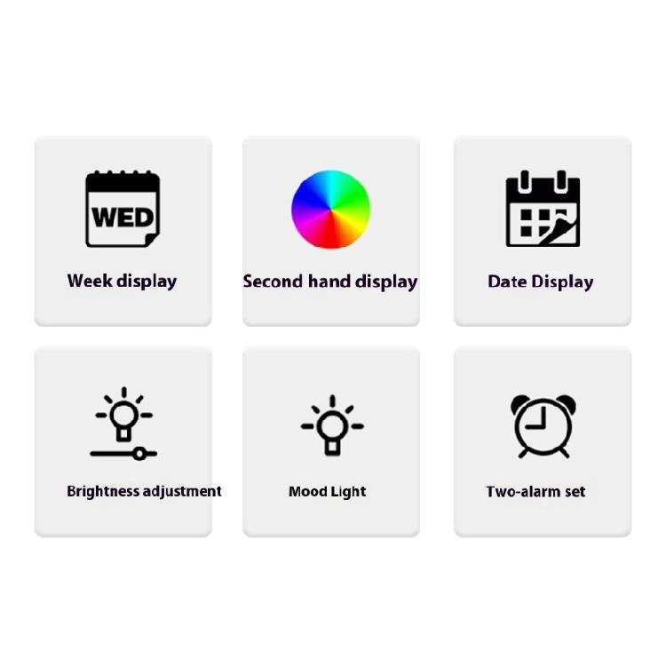 Digital Alarm Clock for Bedroom Electric Desk Clock with Large Number Temperature USB Port Loud Alarm LED Digital Clock