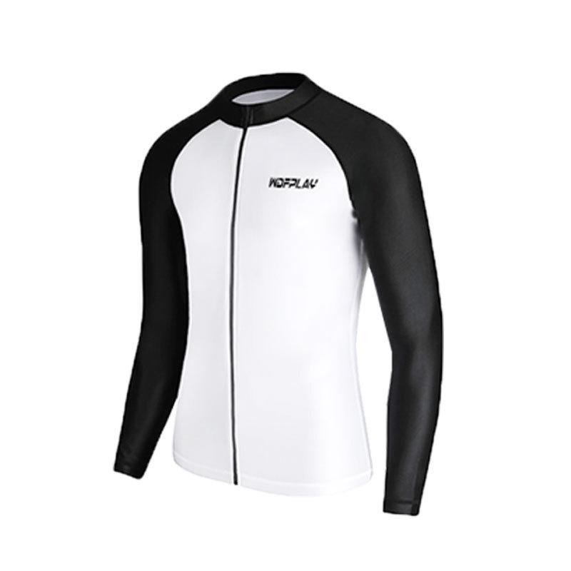 Men's Quick-Dry UV-Protection Diving & Surfing Suit - Slim Fit Long-Sleeve, Zip-Up Jellyfish-Proof Set