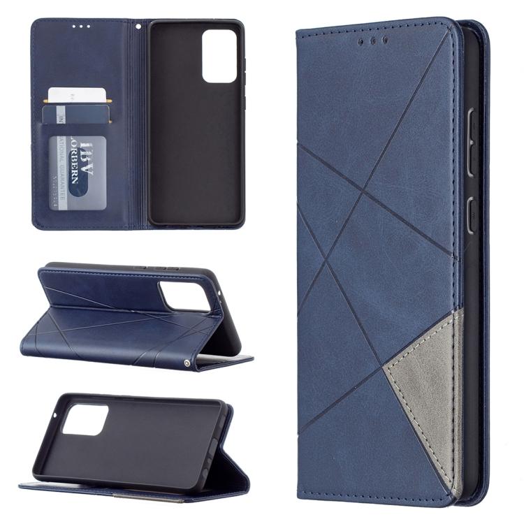 

For Samsung Galaxy A72 5G / 4G Prismatic Invisible Magnetic Horizontal Flip Leather Case with Holder & Card Slots & Photo Frame(Yellow) For Samsung Galaxy A72 5G синий