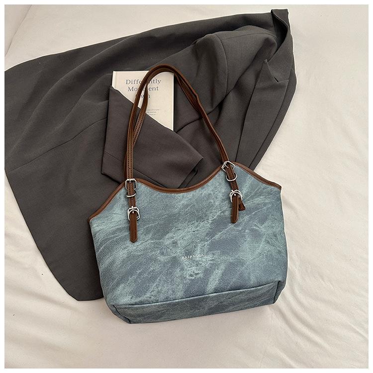 New Casual Tote Bag, High-end Shoulder Bag for Women, Retro Large-capacity Underarm Bag for Women