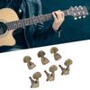 6 Set Guitar Tuning Pegs Keys Metal Half Moon Shaped Sealed 1:18 Guitar Machine Heads for EpiphoneGu