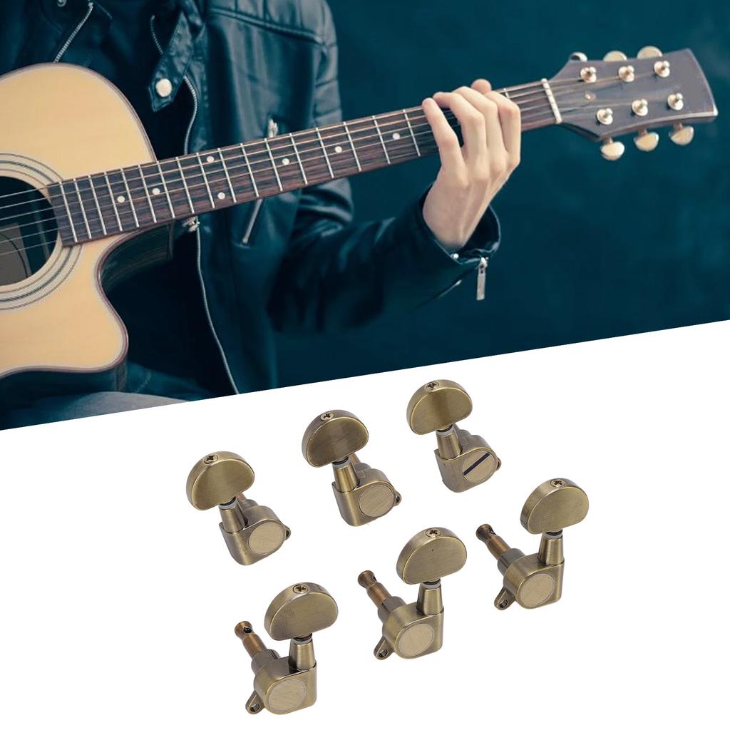 6 Set Guitar Tuning Pegs Keys Metal Half Moon Shaped Sealed 1:18 Guitar Machine Heads for EpiphoneGu