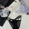 Transparent French Style Briefs Bow Lace Mesh Briefs Fashion Lace Flower Panties  Lady
