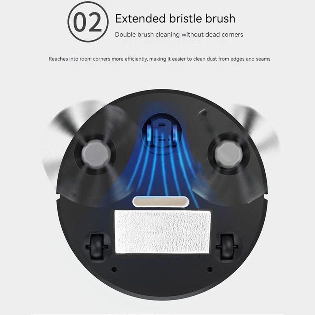 3 In 1 Robot Vacuum Cleaner Multi-Purpose Strong Power Sweeping Machine Rechargeable Automatic Cleaning Machine for Dust Remove