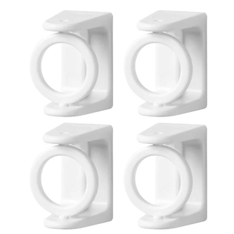 360° Rotatable Retractable Pole Fixator for Non-drilling Strong Adhesive Hooks Towel Rod Shower Curtain Rod Bracket Glass hook