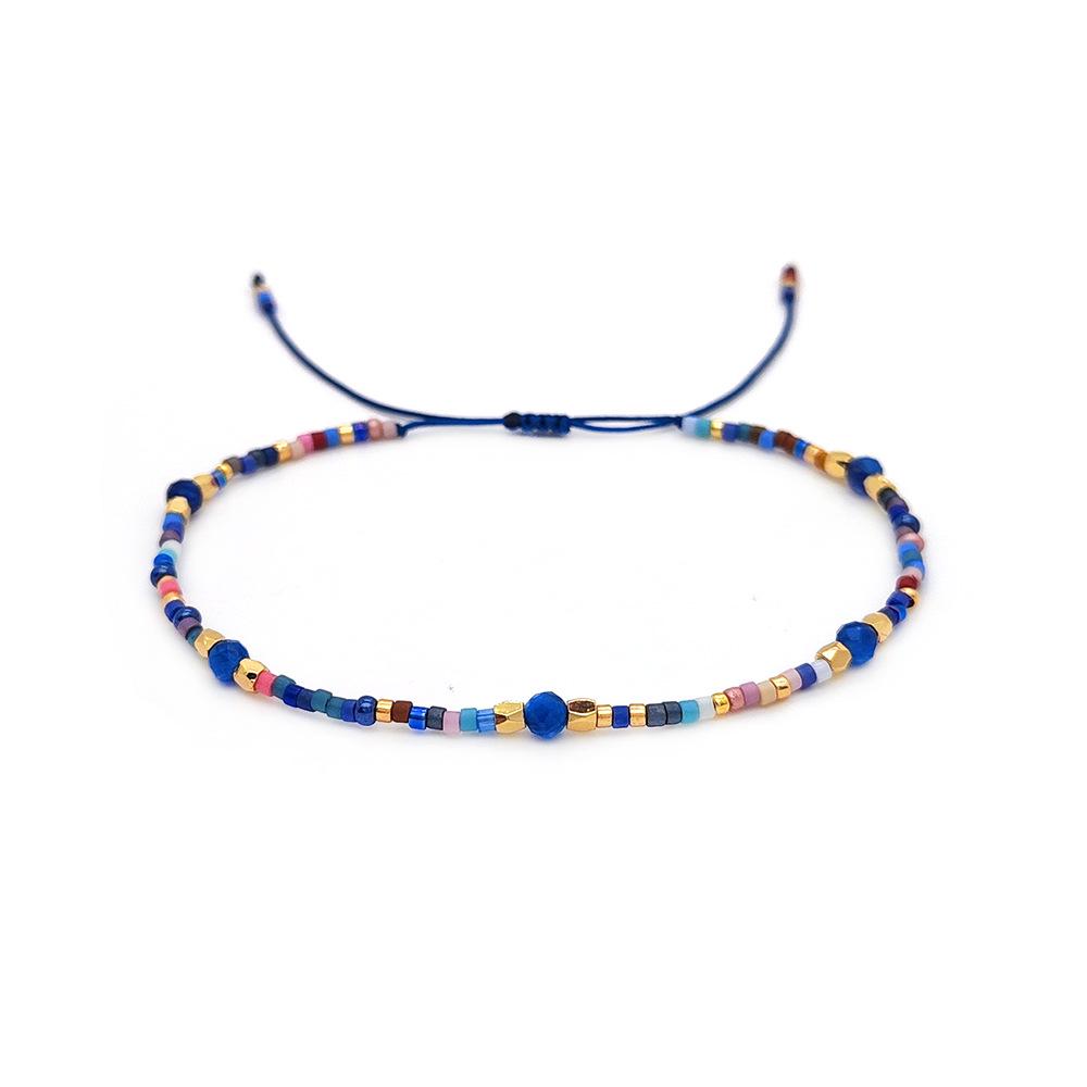 

Lapis Lazuli & Pearl Bracelet with Miyuki Beads