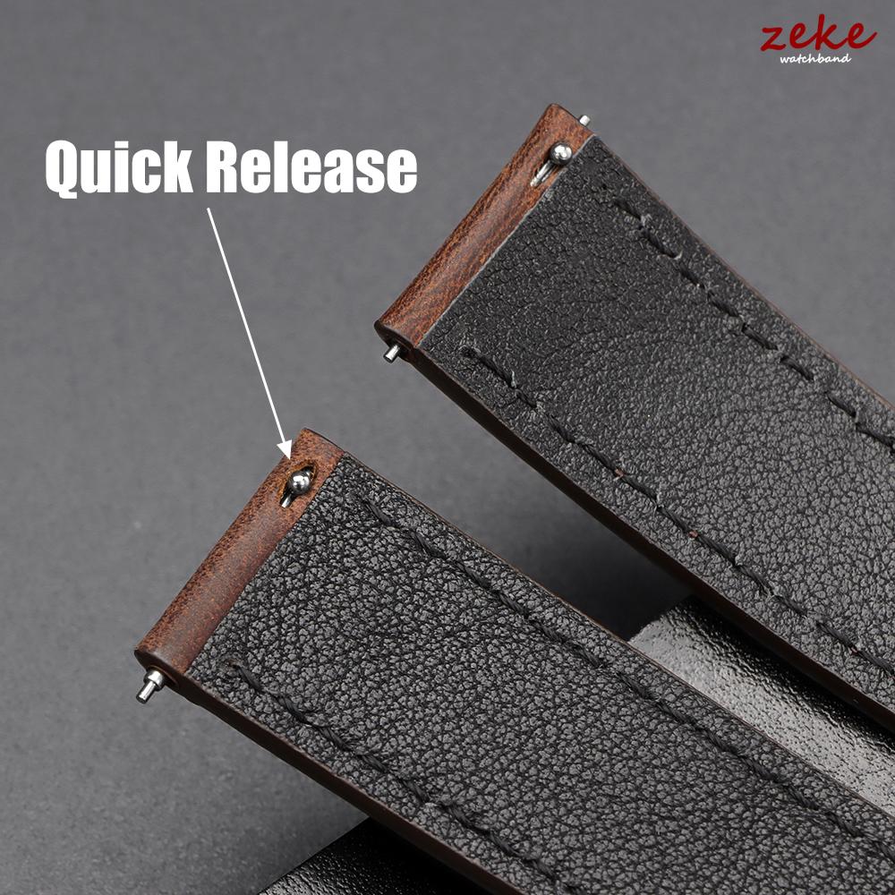 Quick Release Vintage Retro Genuine Leather Watch Band 18mm 19mm 20mm 21mm 22mm 24mm Crazy Men Women Straps Horse Watch Bracelet