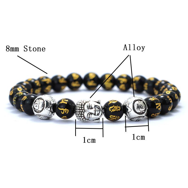 Minimalist Men Bracelet Natural 8mm Stone Vintage Buddha Braclet Homme Meditation Yoga Jewelry Lava Tiger Eyes Beaded Braslet