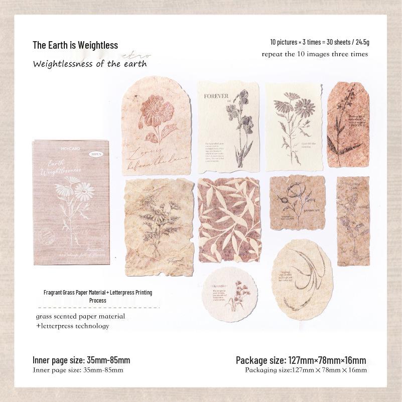 

Mò Mò Retro Floral & Herbal Embossed Sticky Notes