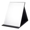 OWLKELA Tabletop Mirror Compact Folding Hand S Size Stand Leather Cover Shatter-resistant Stylish 1612cm Black