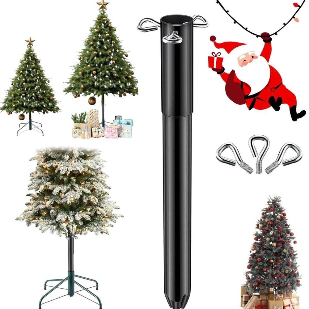 Metal Artificial Christmas Tree Height Extender Adjustable Easy Installation Christmas Tree Height Increaser