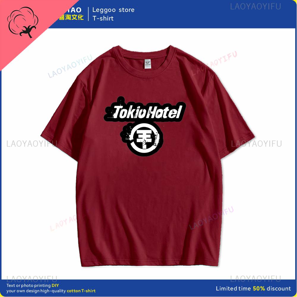 Tokyo Bedrucktes Muster Lässiges Baumwoll-T-Shirt Geeignet für Männer und Frauen Kurzärmelig Rundhals Sommerkleidung