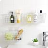 Wall-Mounted Iron Hanging Basket for Kitchen/Bathroom - No-Drill Storage Organizer