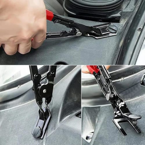 Clip Remover, Clip Pliers, Trim Removal Tool, Car Panel Removal Tool, Auto Repair Clip Pliers, Work Tool (Red)