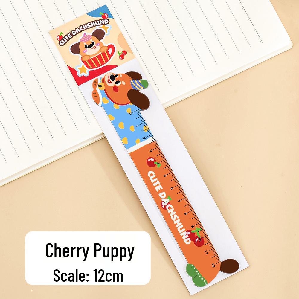 Cartoon Dog Magnetic Bookmark and Bendable Ruler
