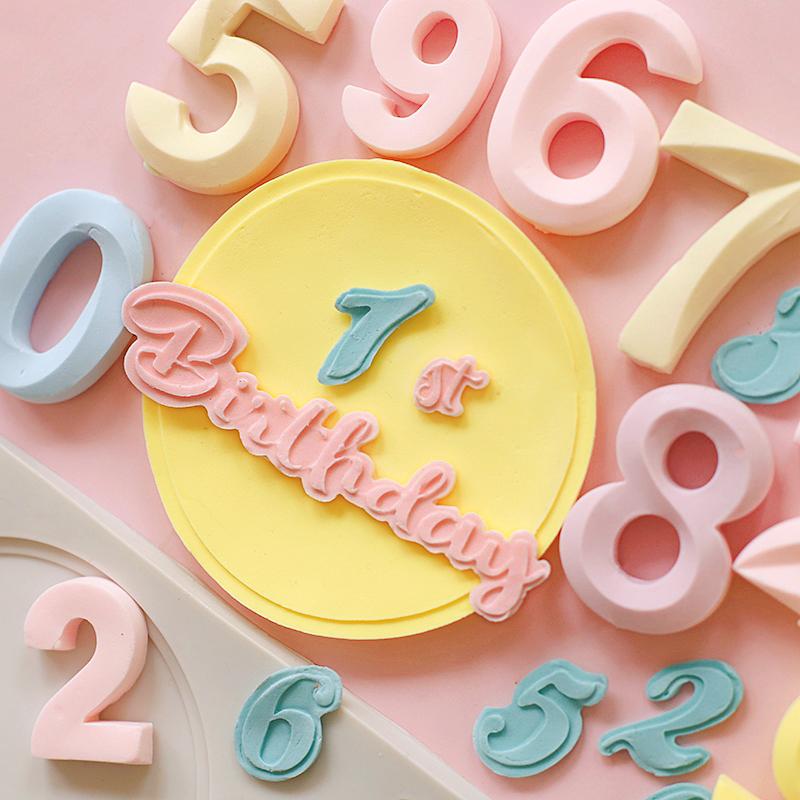 Silicone Number Cake Mold for Fondant, Gum Paste & Chocolate