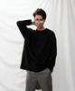 Deumakeu Men'S & Women'S Oversized Layered Plain T-Shirt Black