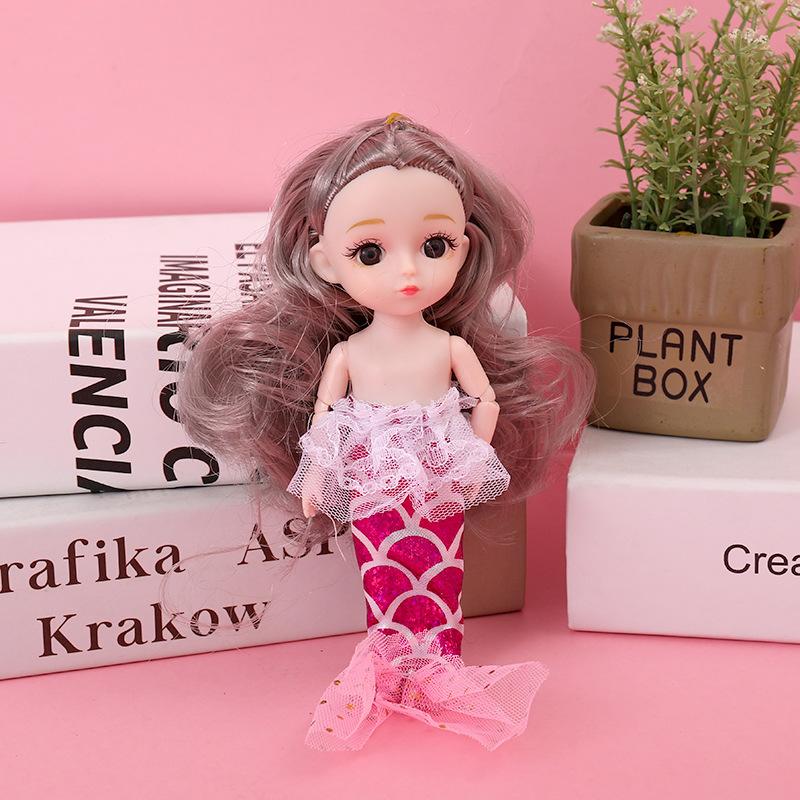 17cm Small Size Princess Dress Up Barbie Mini Playhouse Toy