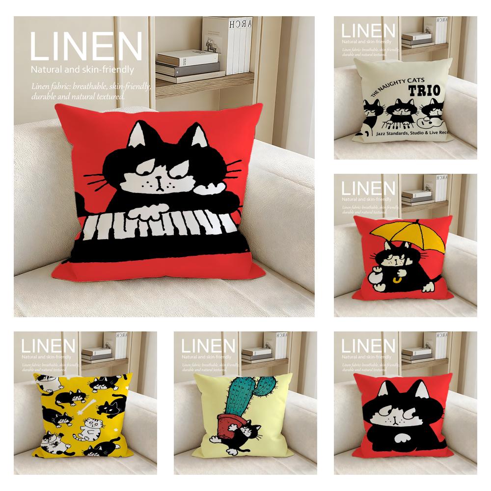 Artist Naoto Hidaka Cushion Cover Pillowcase Set Pcs X X Breathable Washable Sofa Cushion Cover