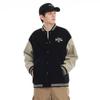 Black American Baseball Jacket Men'S Loose Casual Top Trendy Brand Men'S Jacket Clothes Trendy Brand