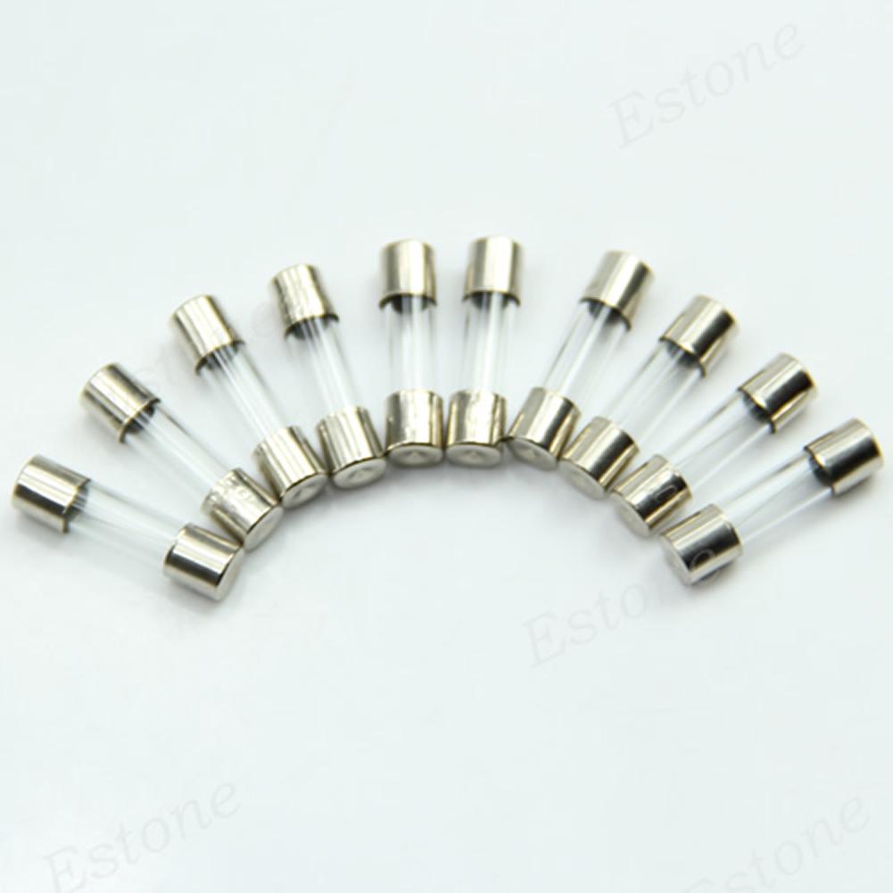 10 Pieces High Voltage Fast Acting Glass Tube Fuse kit 250V 5A Mini Fast Blow Fuse Electronic Products Repair Parts