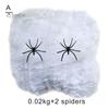 20/40/60/100/120/200/300g śmieszne realistyczne przydatne sztuczna pajęczyna uniwersalna imitacja pajęczej sieci dekoracja na Halloween