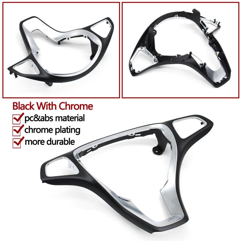 Car Interior Steering Wheel Frame Trim Cover Replacement For Mercedes Benz GLA GLC GLE GLS V Class W156 X253 W292 W166 W447 W448